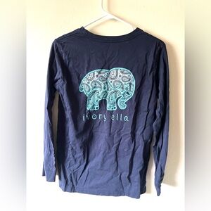 Ivory Ella Blue Long-Sleeve Shirt